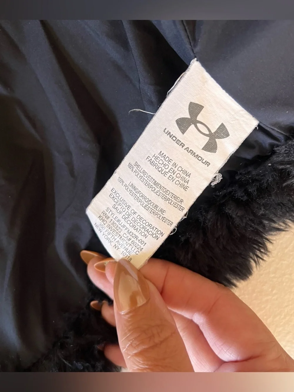 Under Armour faux fur jacket